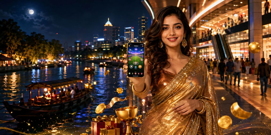 সুন্দরবনের পটভূমিতে সাড়ি পরা ব্যবহারকারী টস প্রেডিকশনে মগ্ন